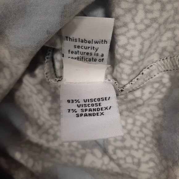 Diane Von Furstenberg Sz 12 Blue Leopard Jersey Knit Mini Dress 3/4 Sleeve - Picture 8 of 12